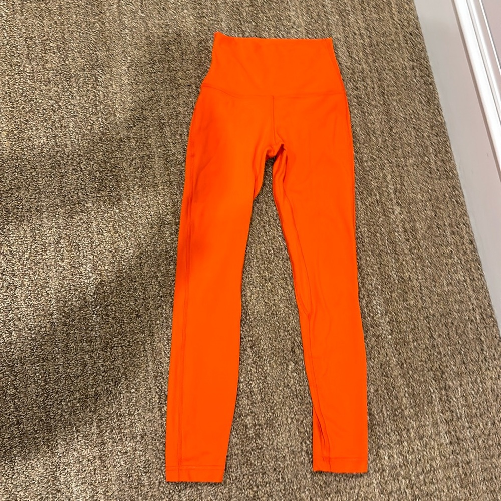Solar Orange Align Lululemon Leggings 25" inseam